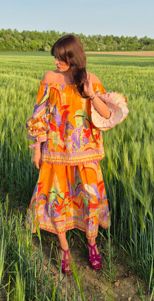 Jupe Ocre